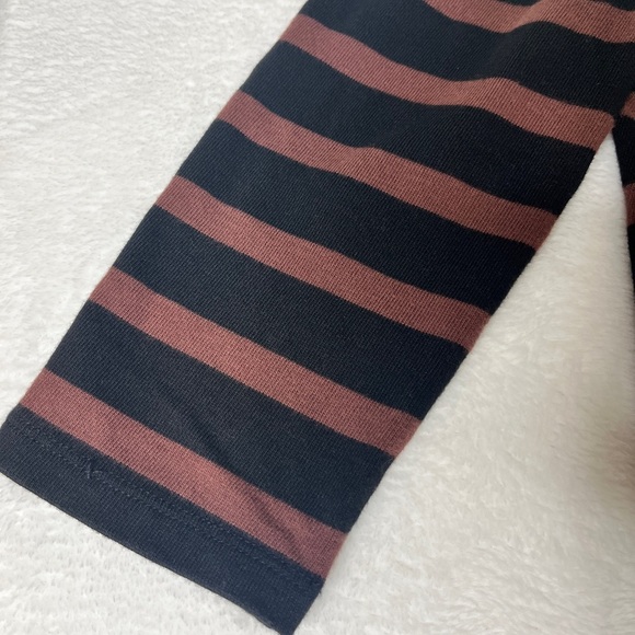 The Nines x Hatch Tunic Shift Dress XS Brown Black Striped Maternity Target Boxy - Picture 10 of 11